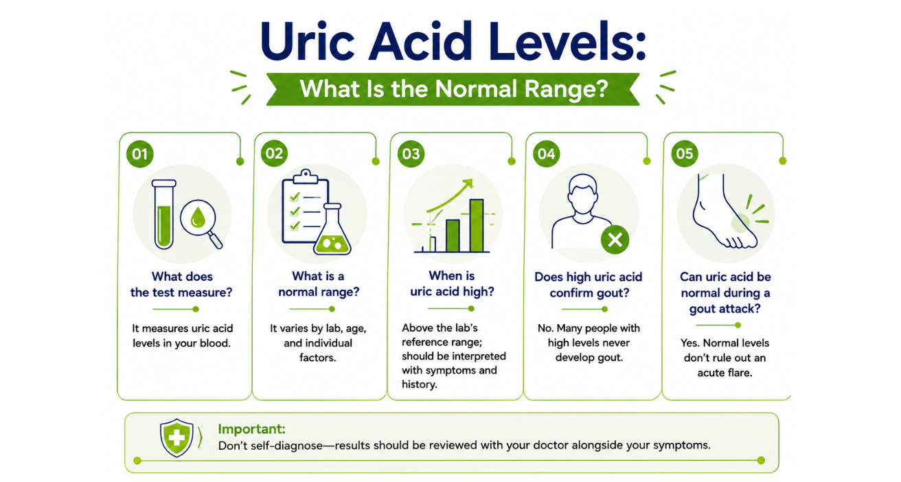 uric acid levels range