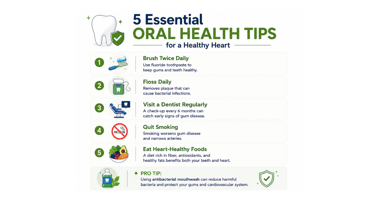 Essential Oral Health Tips for a Healthy Heart